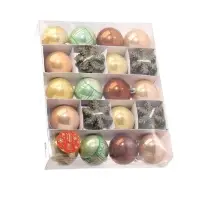 Ёлочные игрушки &laquo;Снежная феерия&raquo; нежность, набор 40 шт., d=6 см, снежинка 6 см, МИКС