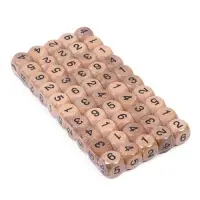 Кубики игральные, 1.6&times;1.6 см, набор 50 шт., с цифрами