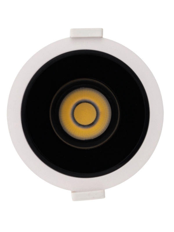 Светильник светодиодный встраиваемый, поворотный, 6Вт, 4000К, с драйвером, D75, черно-белый   107130 Светильник светодиодный встраиваемый, поворотный, 6Вт, 4000К, с драйвером, D75, черно-белый   107130