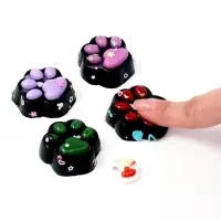 Сквиш антистресс - игрушка &laquo;Чёрные лапки&raquo;, с блёстками, 4 шт.