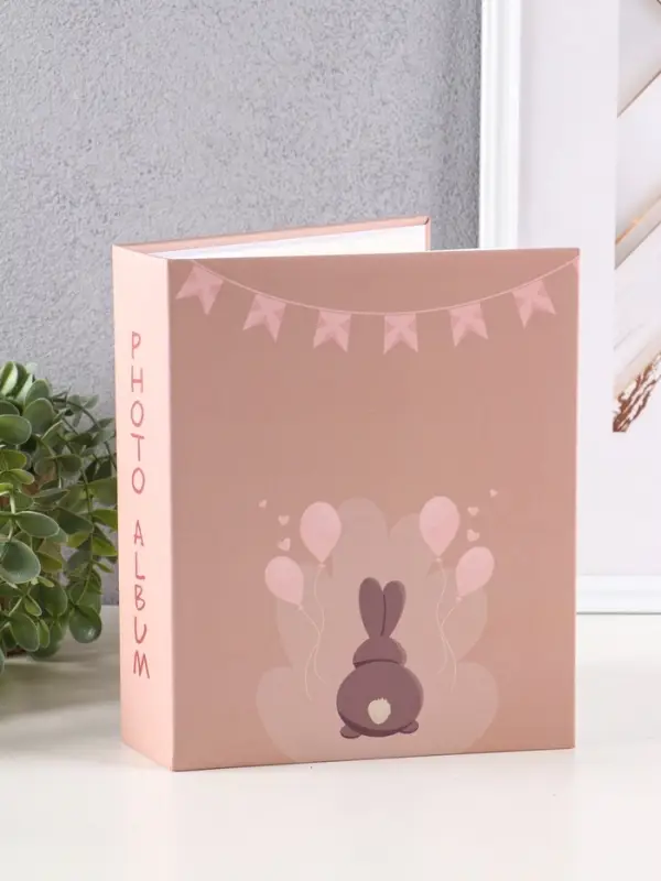Фотоальбом "Зайка" 200ф 10X15см, ПП карм.