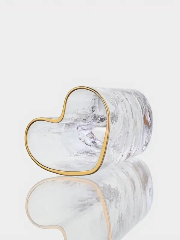 Стакан &laquo;Сердце&raquo;, 200 мл, 7.5&times;10.5 см, стекло, прозрачный