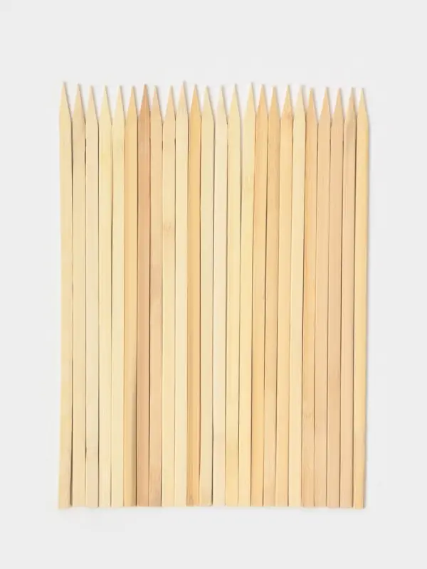 Набор шампуров Доляна, 30&times;0.9&times;0.2 см, 25 шт., бамбук