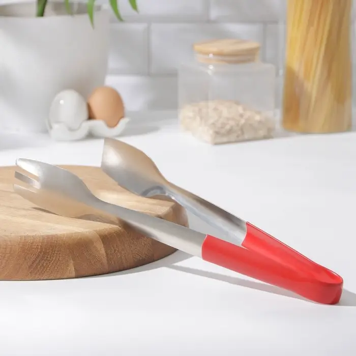 Щипцы «Форди», 35,5 см, нержавеющая сталь, цвет МИКС Щипцы «Форди», 35,5 см, нержавеющая сталь, цвет МИКС