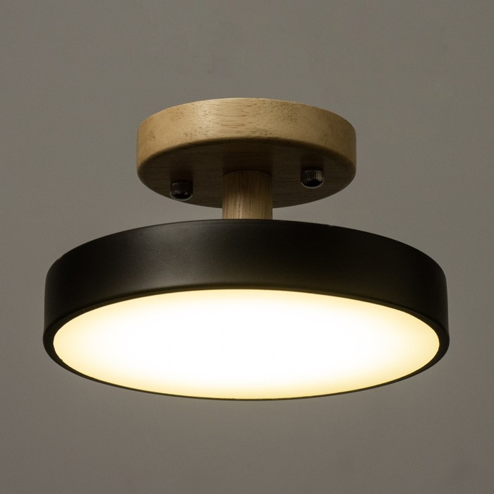 Светильник Светильник "Ринд" LED 13Вт 4000К черный 18х18х10 см BayerLux