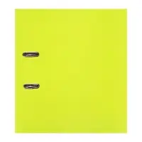 Папка&ndash;регистратор А4, корешок 70 мм, ErichKrause Neon, с арочным механизмом, неоновая, жёлтая, до 450 листов