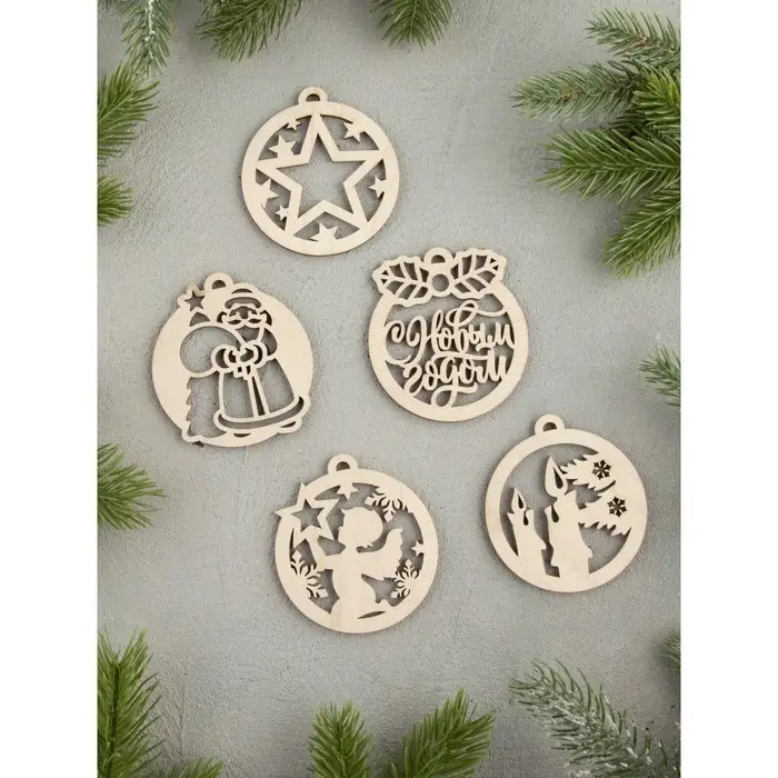 Набор украшений на ёлку в коробке 15 шт Набор украшений на ёлку в коробке 15 шт "Елочные шарики"