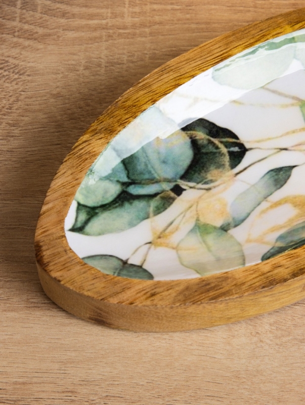 Блюдо в форме рыбки Блюдо в форме рыбки "Оливковая ветвь" дерево манго 25,5х10х2 см