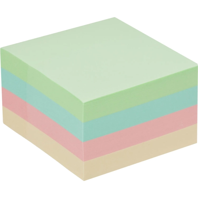 Стикеры Attache куб 51х51, пастель 4 цвета 400 л