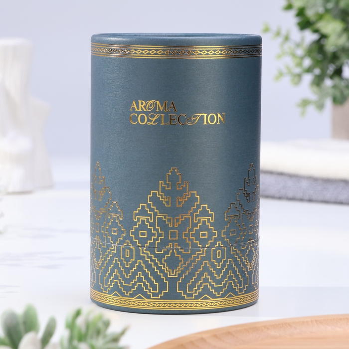 Свеча ароматическая в стакане  Свеча ароматическая в стакане "Aroma collection", 260 г, белый чай, в тубусе