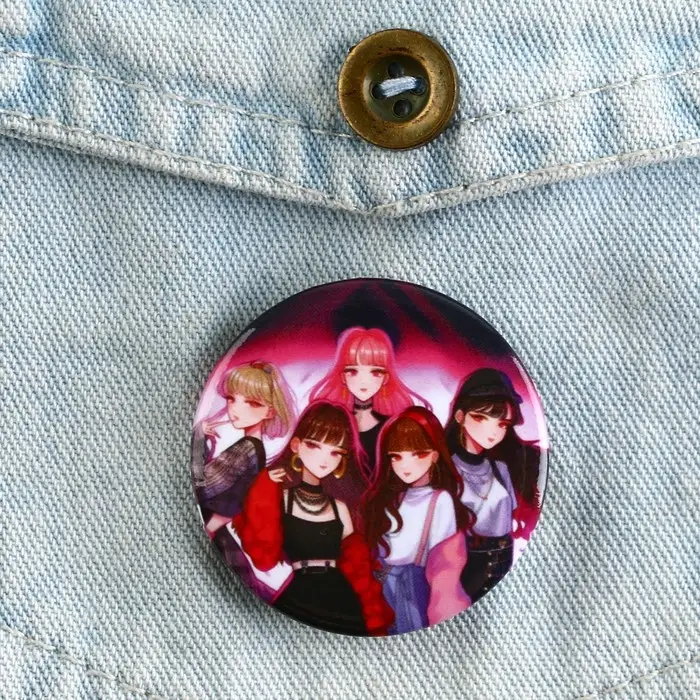 Значок закатной аниме «Айдолы», K-pop, d=38мм Значок закатной аниме «Айдолы», K-pop, d=38мм