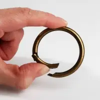 Кольцо-карабин, d=38/48 мм, толщина - 5 мм, цвет бронзовый