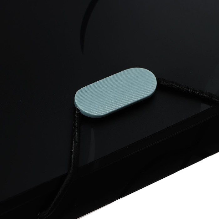 Папка на резинке А6, 12 отделений, узоры, чёрная Папка на резинке А6, 12 отделений, узоры, чёрная