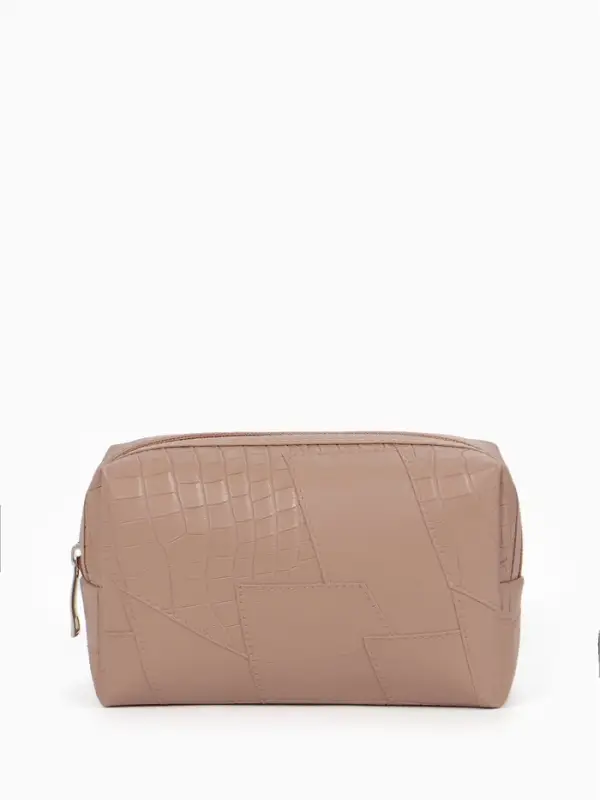 Косметичка дор Одноцвет, 16*5*10, отдел на молнии, серый