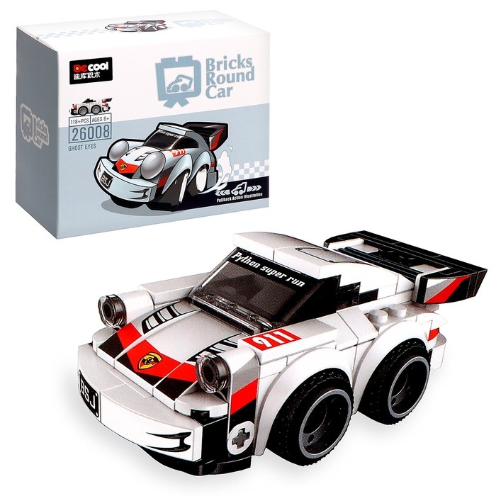 Конструктор инерционный «Спорткар», 118 деталей Конструктор инерционный «Спорткар», 118 деталей