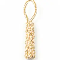 Игрушка канатная плетеная с ручкой,до 55 г, до 23 см