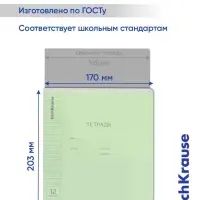 Тетрадь 12 листов в косую линейку ErichKrause &laquo;Классика&raquo;, обложка мелованный картон, МИКС
