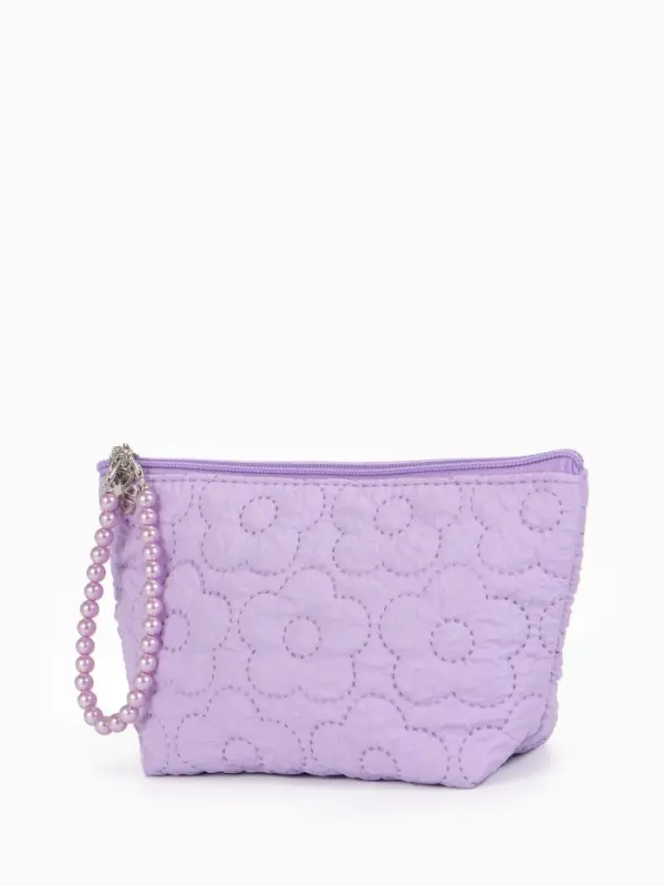 Косметичка дор Цветок 22*6*16, отд на молнии, сиреневый