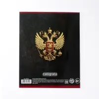 Тетрадь предметная 48 листов в линейку, Calligrata «Герб. Литература», обложка мелованный картон