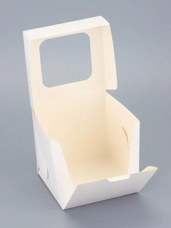 Упаковка под один капкейк, белая, 11 х 11 х 11,1 см Упаковка под один капкейк, белая, 11 х 11 х 11,1 см