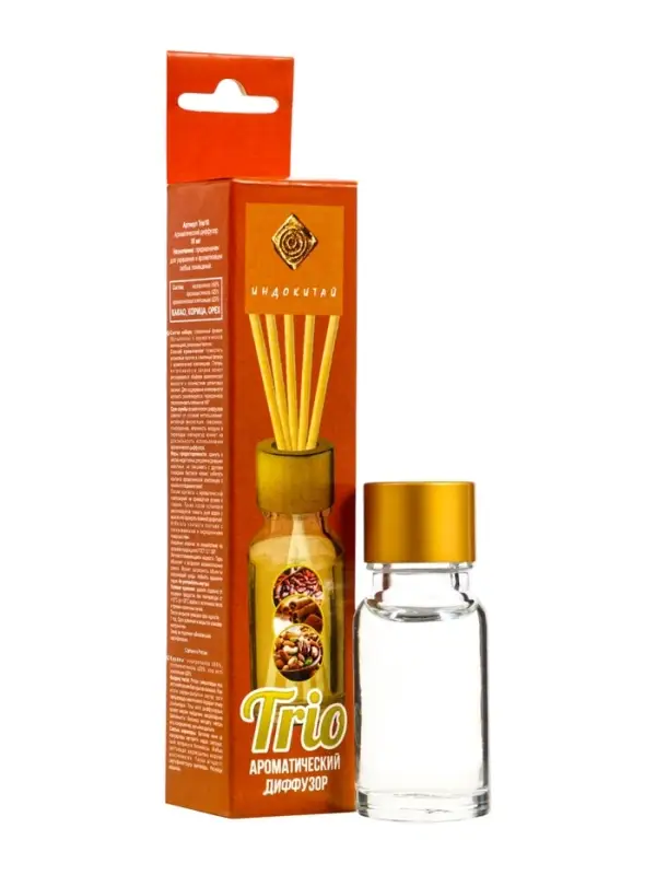 Аромадиффузор Trio10 какао, корица, орех, 10 мл