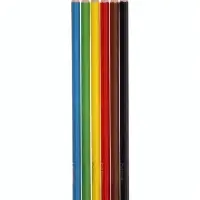 Карандаши 6цв, Hatber, заточ, трехгр, коробка, европодвес 93403