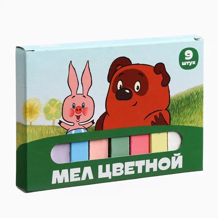 Мелки цветные школьные 9 шт. «Винни-Пух» Мелки цветные школьные 9 шт. «Винни-Пух»