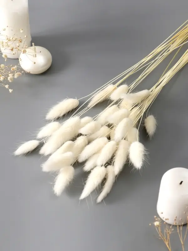 Декор сухоцвет Декор сухоцвет "Лагурус" (набор 30 шт) 55 см, белый