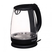 Чайник HYK-G1001 1,7л 2200Вт черный (стекло)