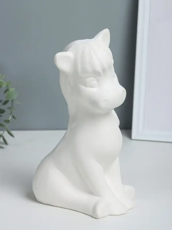 Копилка "Лошадка веселая" высота 27 см гипс, натуральный