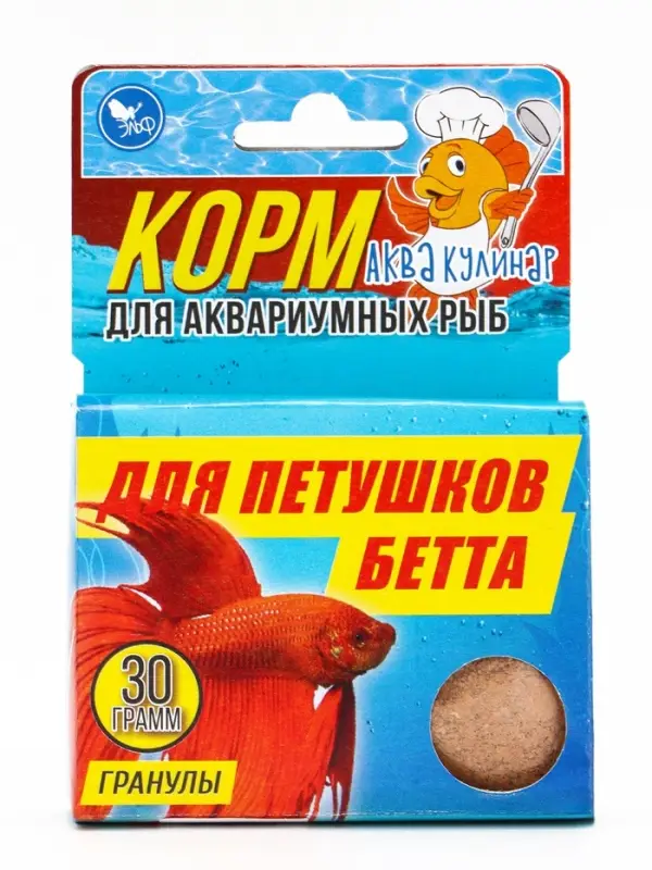 Корм повседневный для рыб петушков &laquo;БЕТТА&raquo;, 30 г