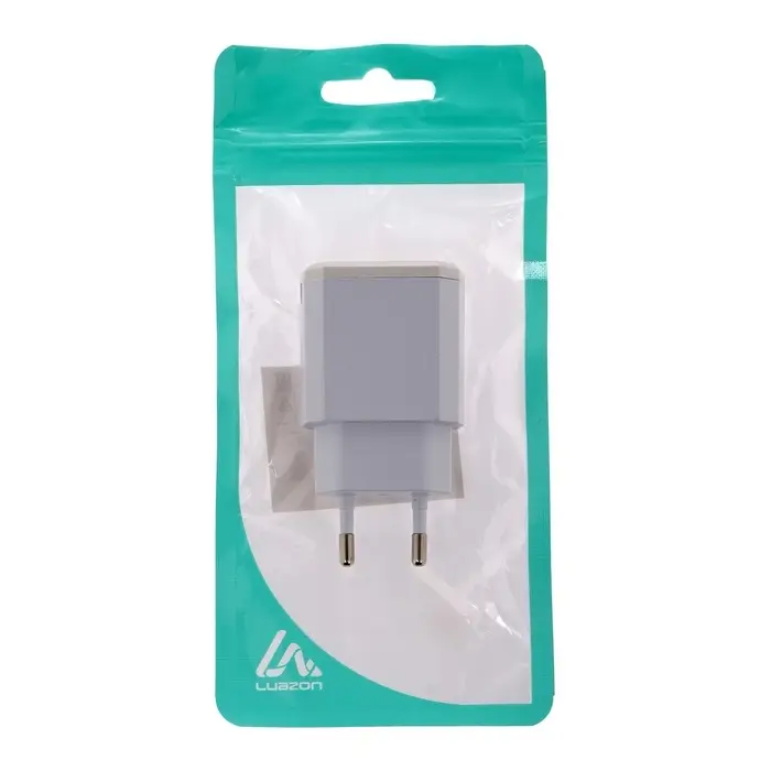 Сетевое зарядное устройство Luazon LN-10, 2 USB, 2.1/1 A, белое