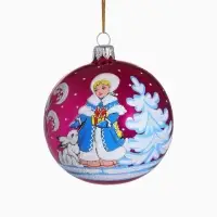 Ёлочный шар &laquo;Любава&raquo;, новогодний, d=8.5 см, МИКС