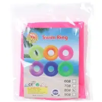 Круг для плавания с ручками 75 см, цвет розовый