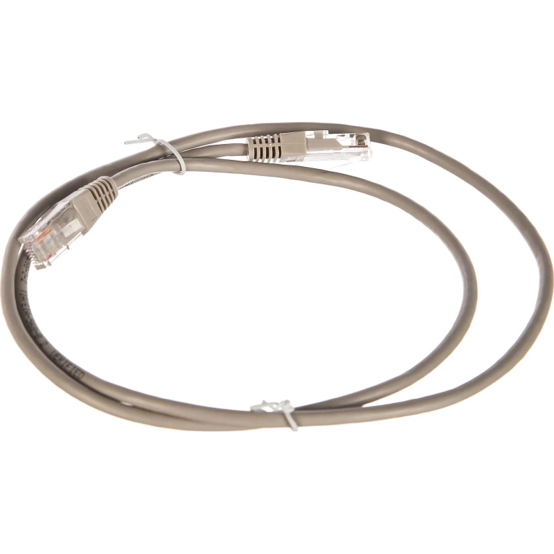 Патч-корд TWT TWT-45-45-1.0-GY UTP кат.5e,1.0 м, серый