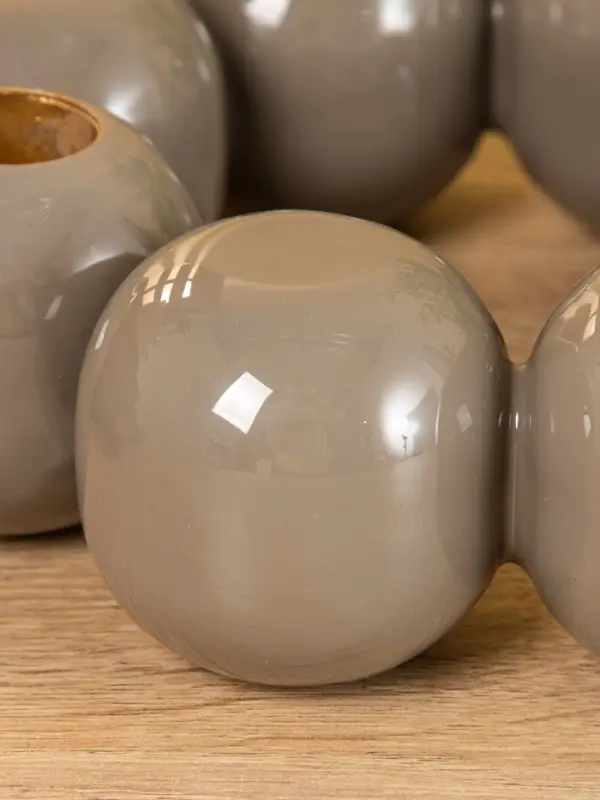 Подсвечник на 4 свечи  Подсвечник на 4 свечи "Бусы" с 8 сферами, ковентри 19х19х5,5 см