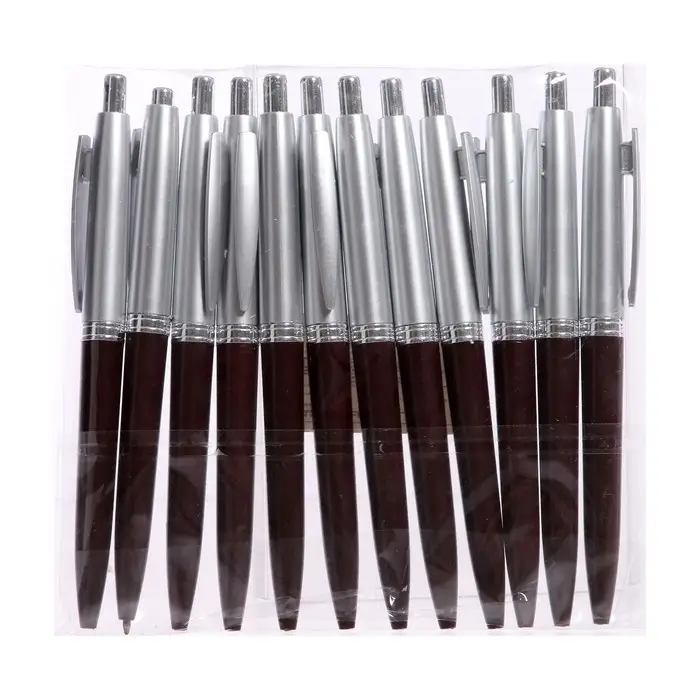 Ручка шариковая автоматическая, 0.5 мм, стержень синий, коричневый корпус Ручка шариковая автоматическая, 0.5 мм, стержень синий, коричневый корпус