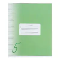 Тетрадь 12 листов в узкую линию Calligrata &laquo;Пятёрка. Зелёная&raquo;, обложка мелованный картон, ВД-лак, блок офсет, белизна 95%