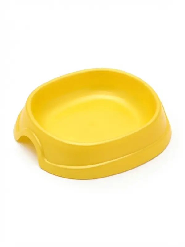 Миска №1 &laquo;Нулевка&raquo;, 200 мл, 13.5&times;12.5&times;3 см, пластик, жёлтый перламутр