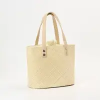 Сумка плетёная из пандана, 27&times;17&times;40 см, бежевая