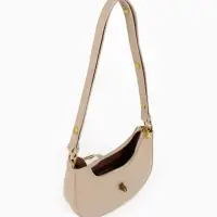 Сумка женская багет TEXTURA на молнии, 24&times;6&times;14 см, бежевая