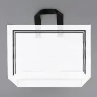 Пакет с петлевой ручкой белый 40 х 30 х 8 см  80 мкм