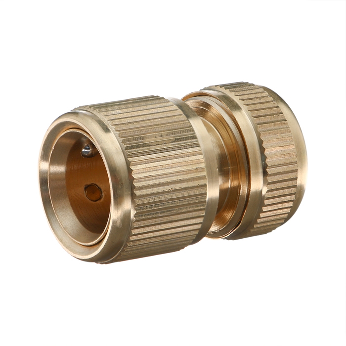 Коннектор, 1/2 Коннектор, 1/2" (12 мм), быстросъёмное соединение, латунь, Greengo