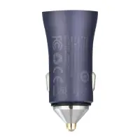 Переходник автомобильного зарядного устройства на USB + Type-C 40W CCJD-0G Baseus серый