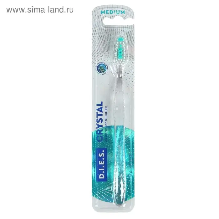 Зубная щётка D.I.E.S. Crystal средней жёсткости, 1 шт.