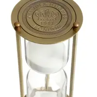 Песочные часы, на 45 минут, 8&times;21 см, металлические, медные