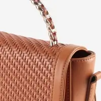 Ручка для сумки, металлическая, с винтами для крепления, 12.8&times;6.5 см, цвет золотой, коричневый