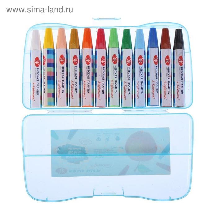 Пастель масляная ЗХК  Пастель масляная ЗХК "Я - Художник!", 12 цветов, 74/11 мм, шестигранная, 216421477