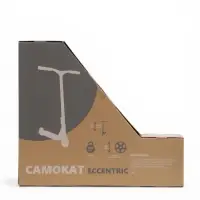 Самокат трюковой GRAFFITI Eccentric 24, колёса PU 110 мм, HIC компрессия, ABEC 9 Chrome, белый