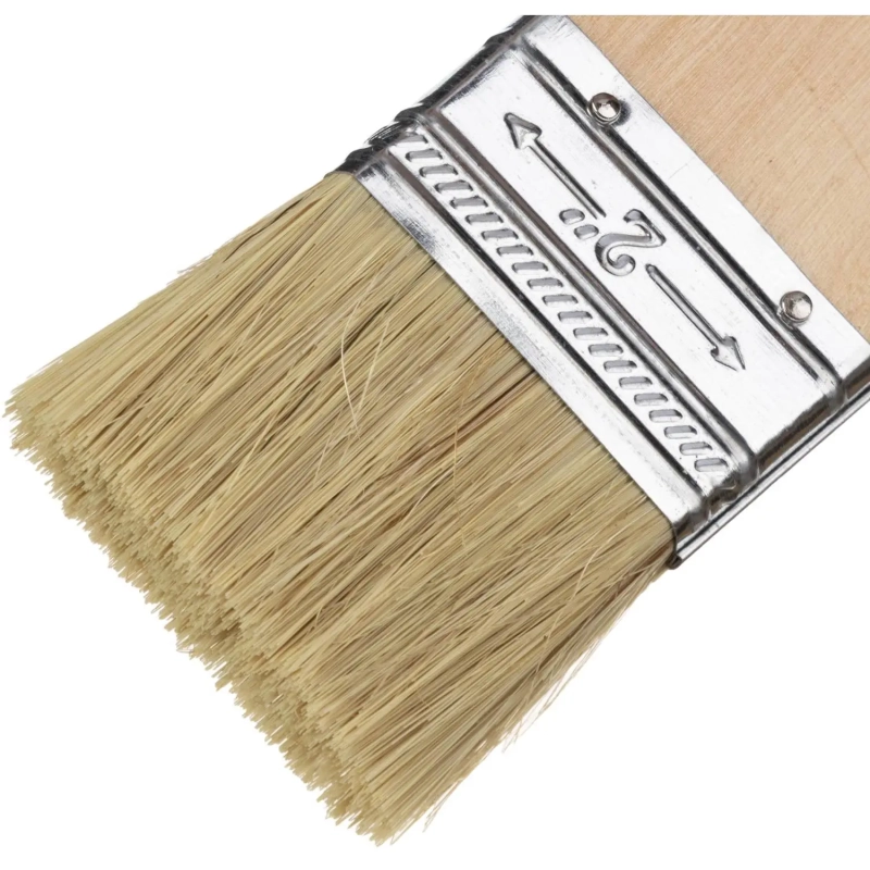 Кисть плоская Slimline 50 мм,натур. щетина,деревянная ручка//Sparta(824305)